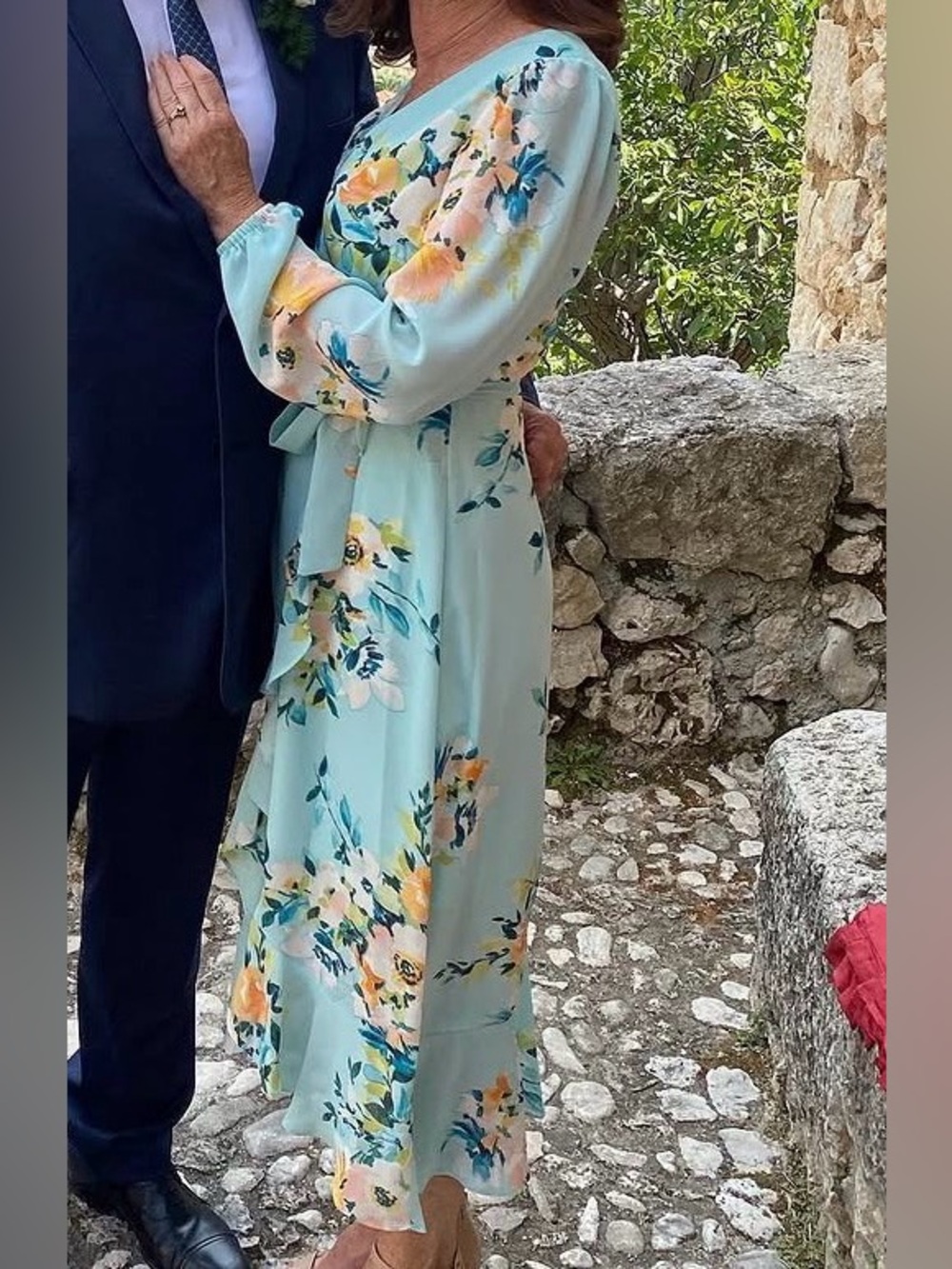 Floral midi dress worn once